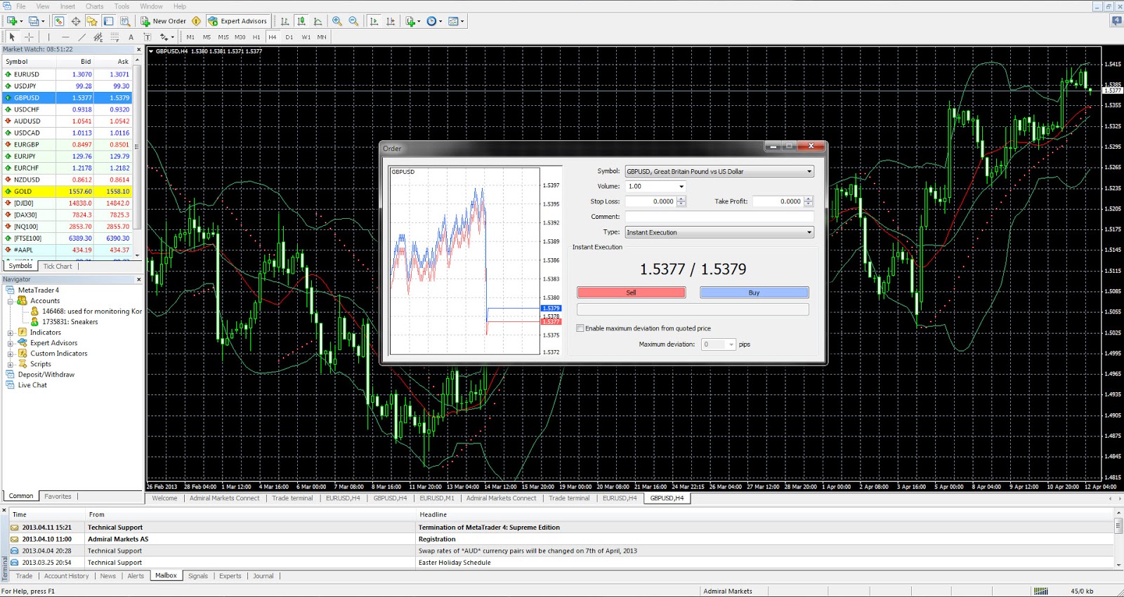 MetaTrader 4 for Windows - Admiral Markets