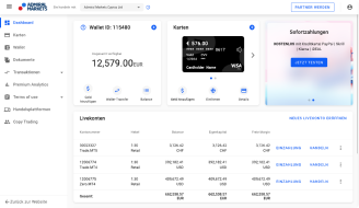 Admiral Markets Dashboard