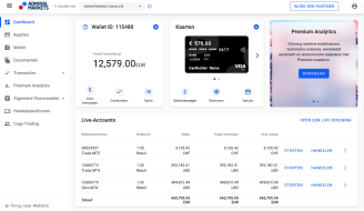 Admiral Markets Dashboard
