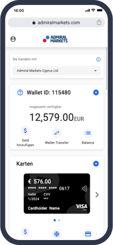 Admiral Markets Dashboard
