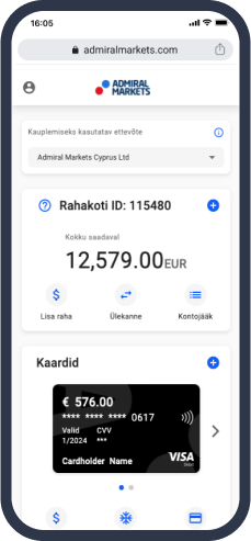 Admiral Markets Dashboard