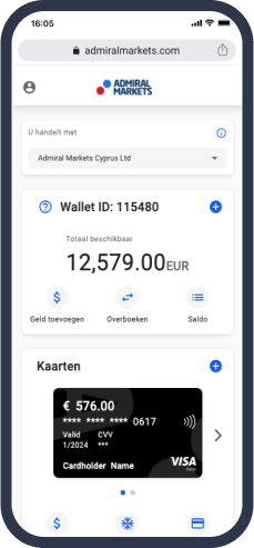 Admiral Markets Dashboard