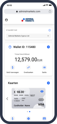 Admiral Markets Dashboard