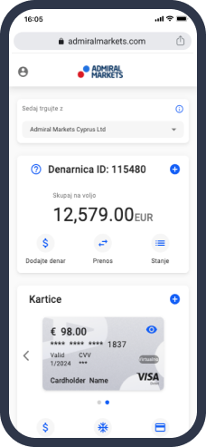 Admiral Markets namizje